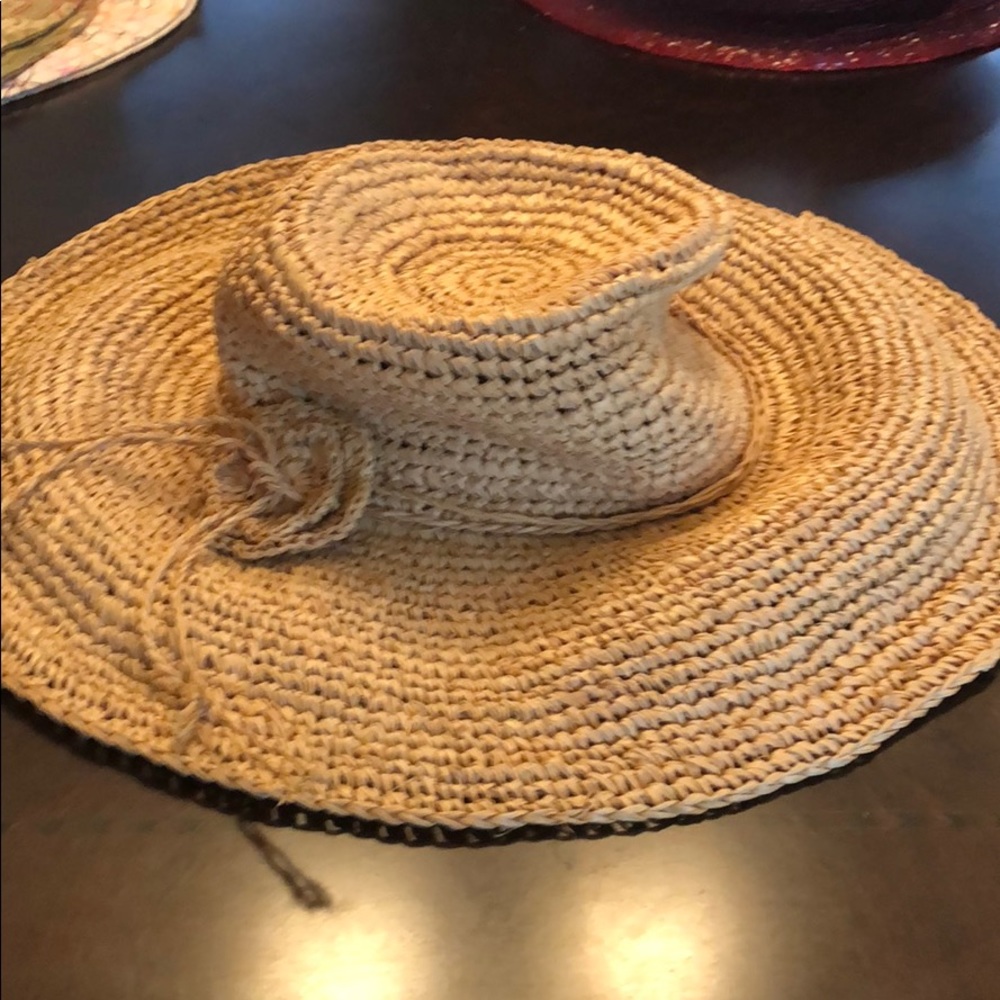 Straw Wide Brim Floppy Beach Hat